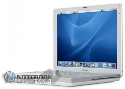  Apple iBook G4 White, - 12,1 .  G4 1200 Mhz / 1024 + 256 mb   / 250 Gb   /  DVD ( ) / Wi- Fi / USB 2.0, FireWire 400, Video out, Ethernet 10/100 /  Mac OS X v10.5 "Le