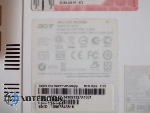   Acer AO Happy  4-  Atom N550