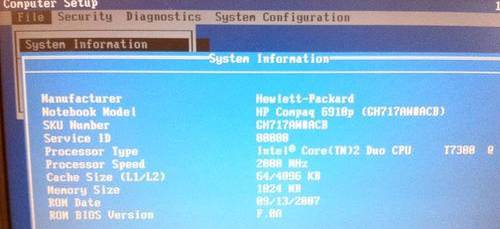   HP/Compaq 6910p
