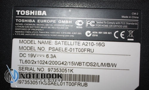 Toshiba Satellite A210-16G