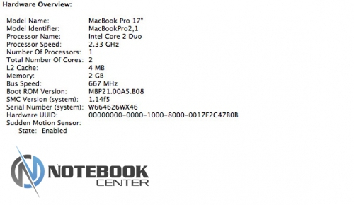 Apple MacBook Pro 17&#8242;   